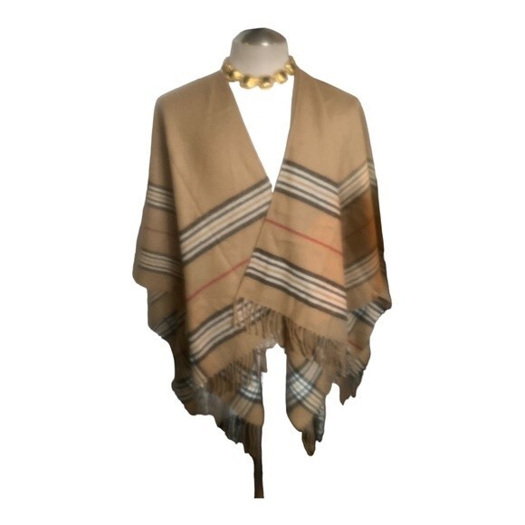 V. FRAAS Women's One Size Shawl/Poncho Multi Color/Wrap - Picture 2 of 13